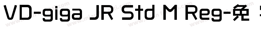 VD-giga JR Std M Reg字体转换